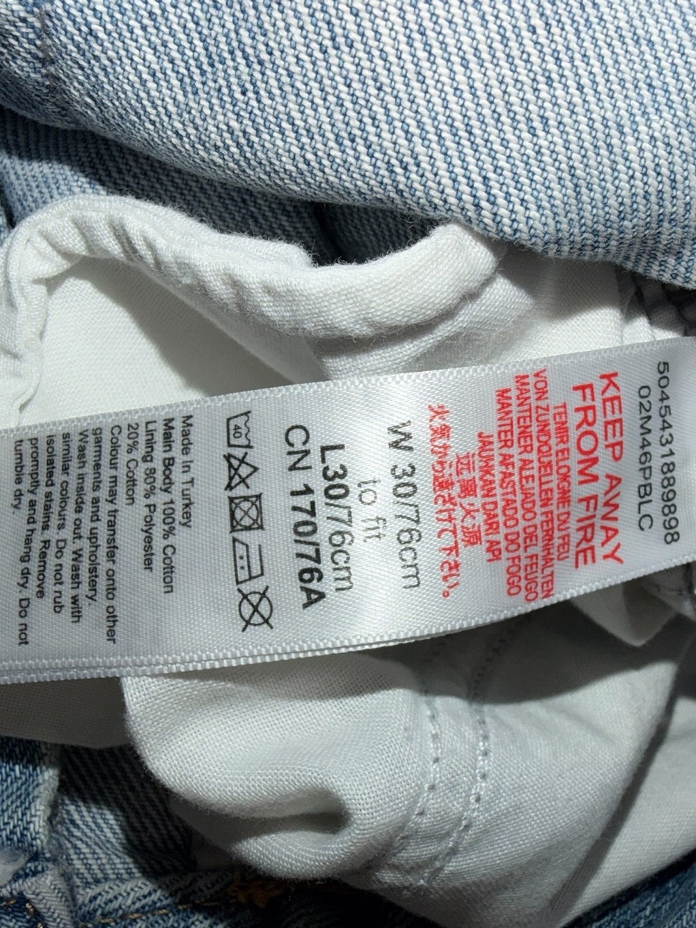 Topshop Mom Jeans W30 L30 Light Wash Distressed High Rise Tapered - Picture 11 of 11